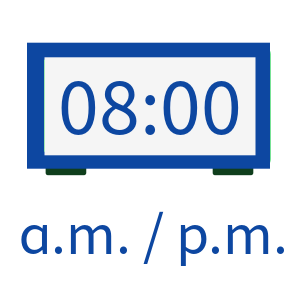 Lessons - Using a.m. and p.m.
