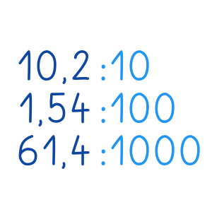 comment diviser un nombre decimal par 100