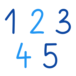 Übungen - Zählen 1 bis 5
